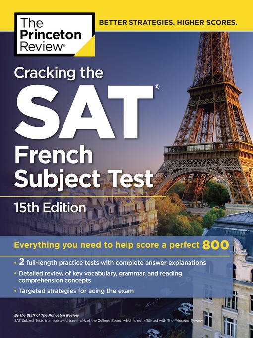Title details for Cracking the SAT French Subject Test, 1 by Princeton Review - Available